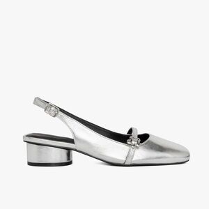 Lisa Says Gah Mackie Heel silver sz 8